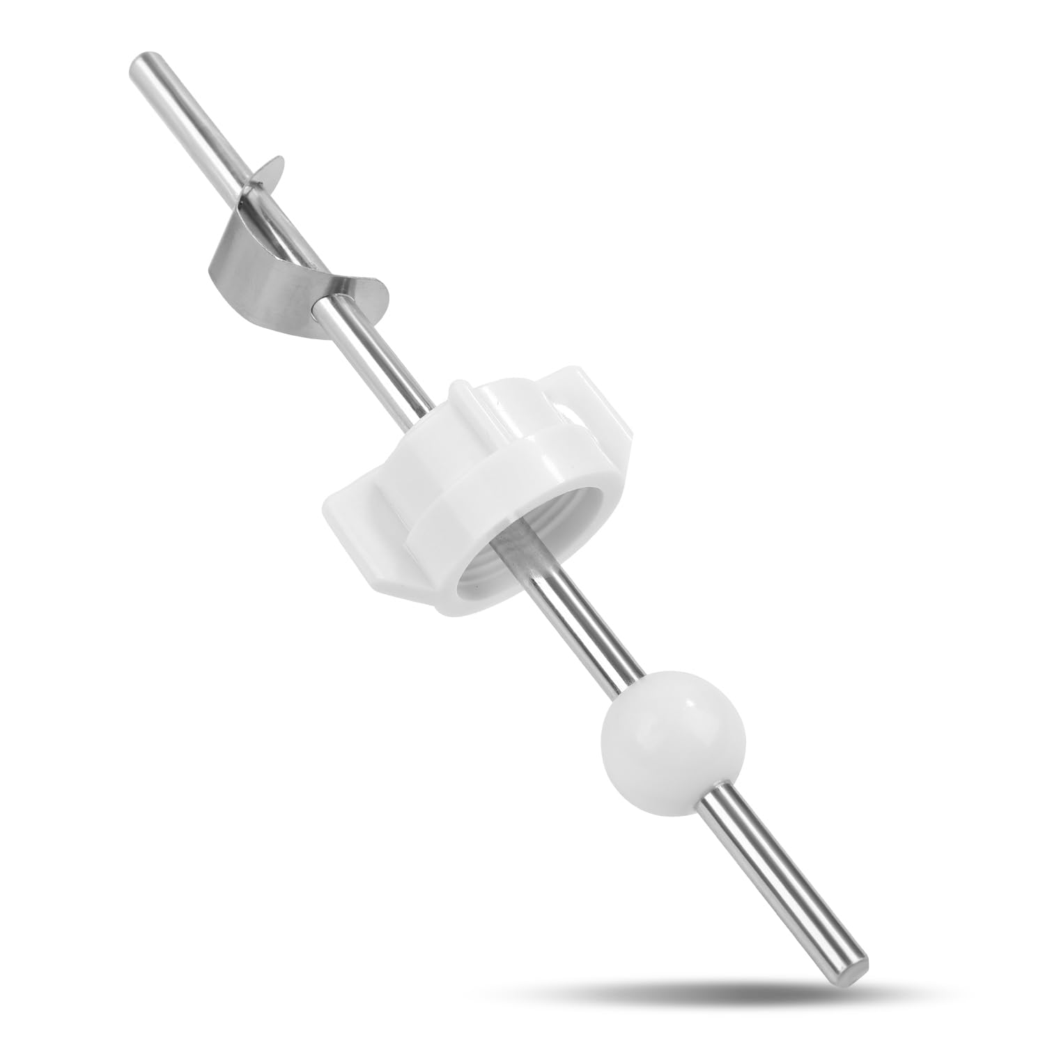 Lavatory Pop Up Center Piece Assembly, Sink Ball Rod/Pivot Rod Replacement Sink Drain Parts Compatible with Price Pfister Pop Up Stopper and Other Popular Brands Replacement for PS2673(White) - Image 1
