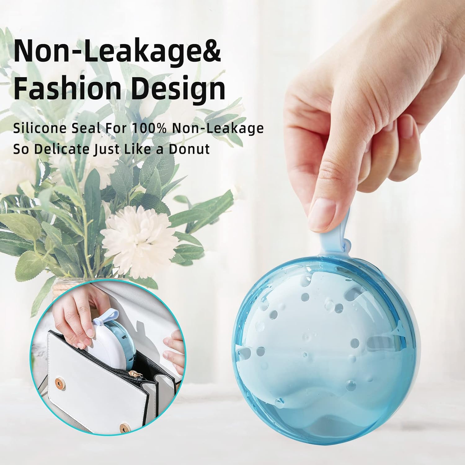 Leak Proof Denture Cup Kit Portable Retainer Case Perfect for Travel, Denture Case Container Cleaning Care for Dentures Aligner Mouth Guard with Denture Brush,Strainer, Removal Tool and Mirror - Image 2