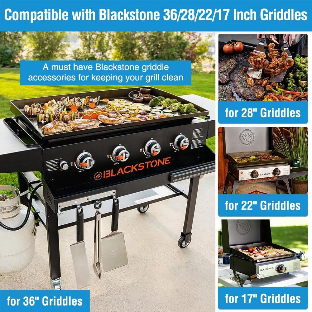2 Pack Blackstone Silicone Grease Cup Liners for 36 28 22 17 Inch Griddle, Reusable Grease Catcher Liner Grill Grease Tray Blackstone Accessories, Replacement of Aluminum Foil Drip Pans, Blue - Image 3