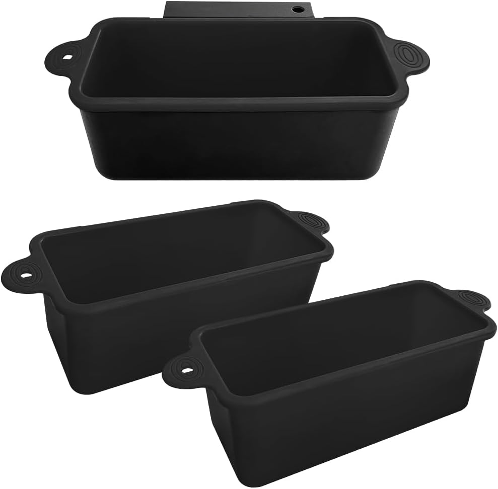 2 Pack Blackstone Silicone Grease Cup Liners for 36 28 22 17 Inch Griddle, Reusable Catcher Liner Grill Grease Tray Blackstone Accessories, Replacement of Aluminum Foil Drip Pans, Black - Image 1