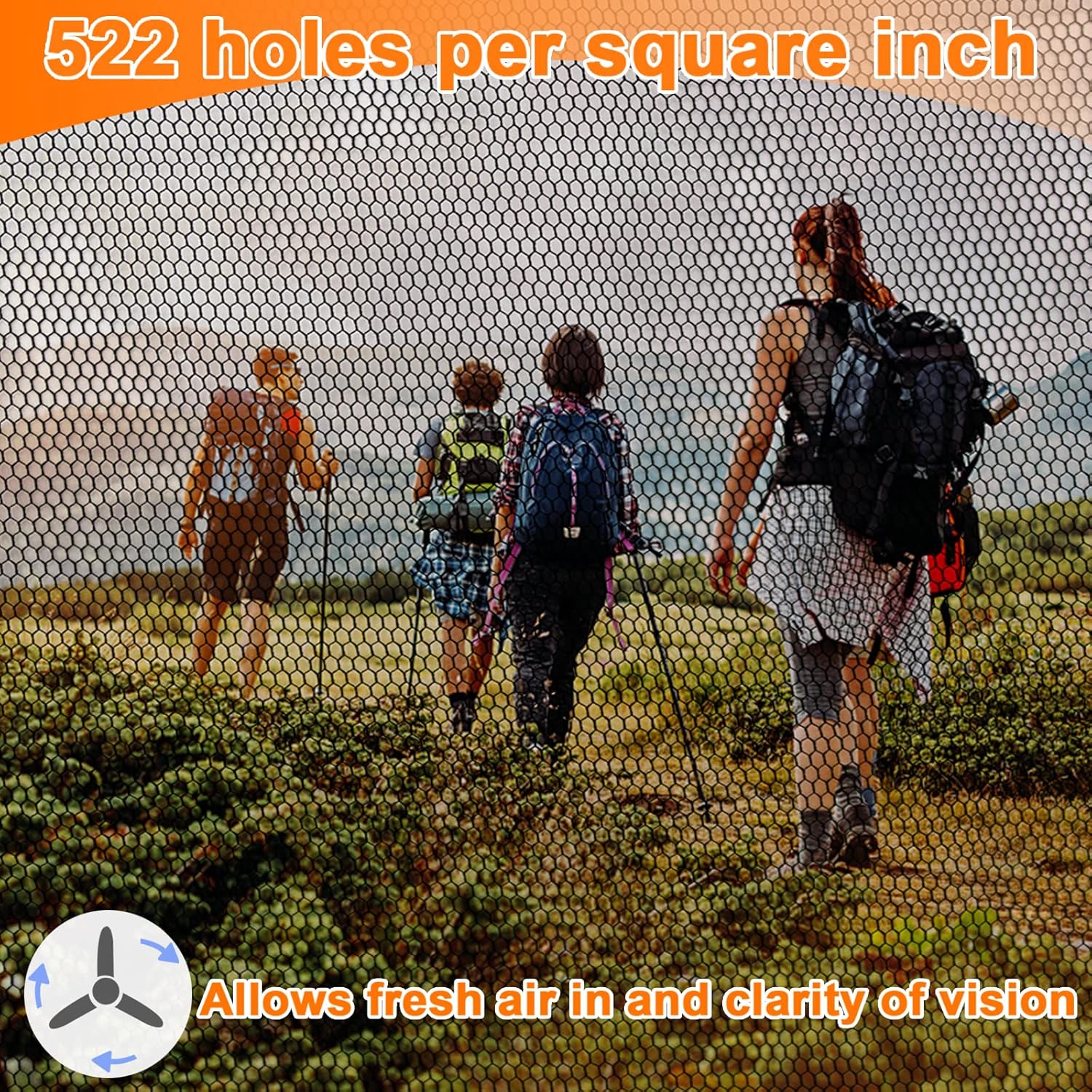Mosquito Head Net, Face Neck Fly Netting Hood from Bugs Gnats Noseeums Screen for Any Outdoor Lover - with Carry Bags Fits Most Sizes of Hats Caps (2pcs, White, Updated Big Mesh) - Image 4