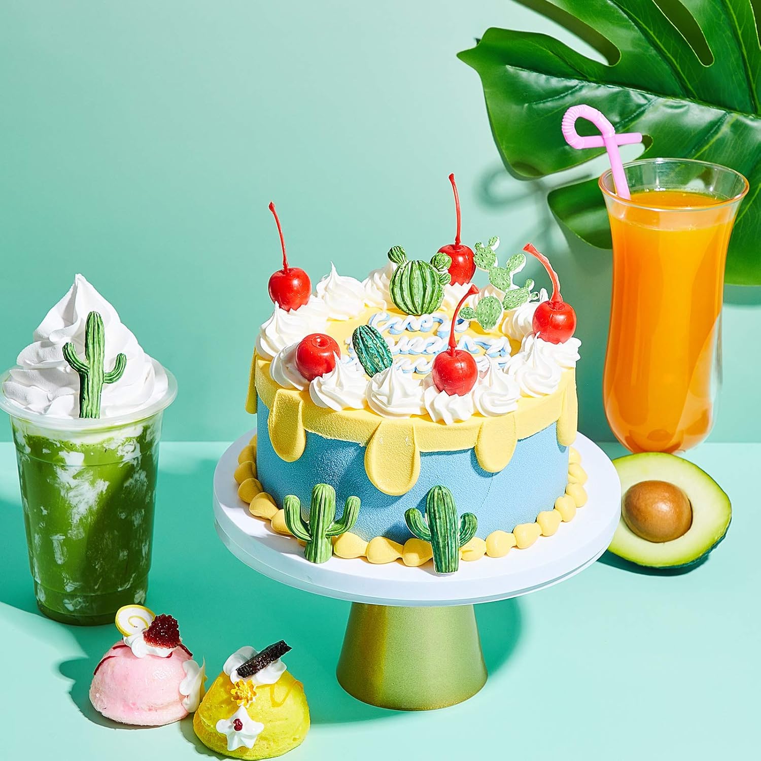 3 Pieces Cactus Silicone Fondant Moulds Cacti Hawaiian Cake Moulds Set for Making Sugar Chocolate Candy Gum Paste Cupcake Cake Decoration Supplies - Image 5