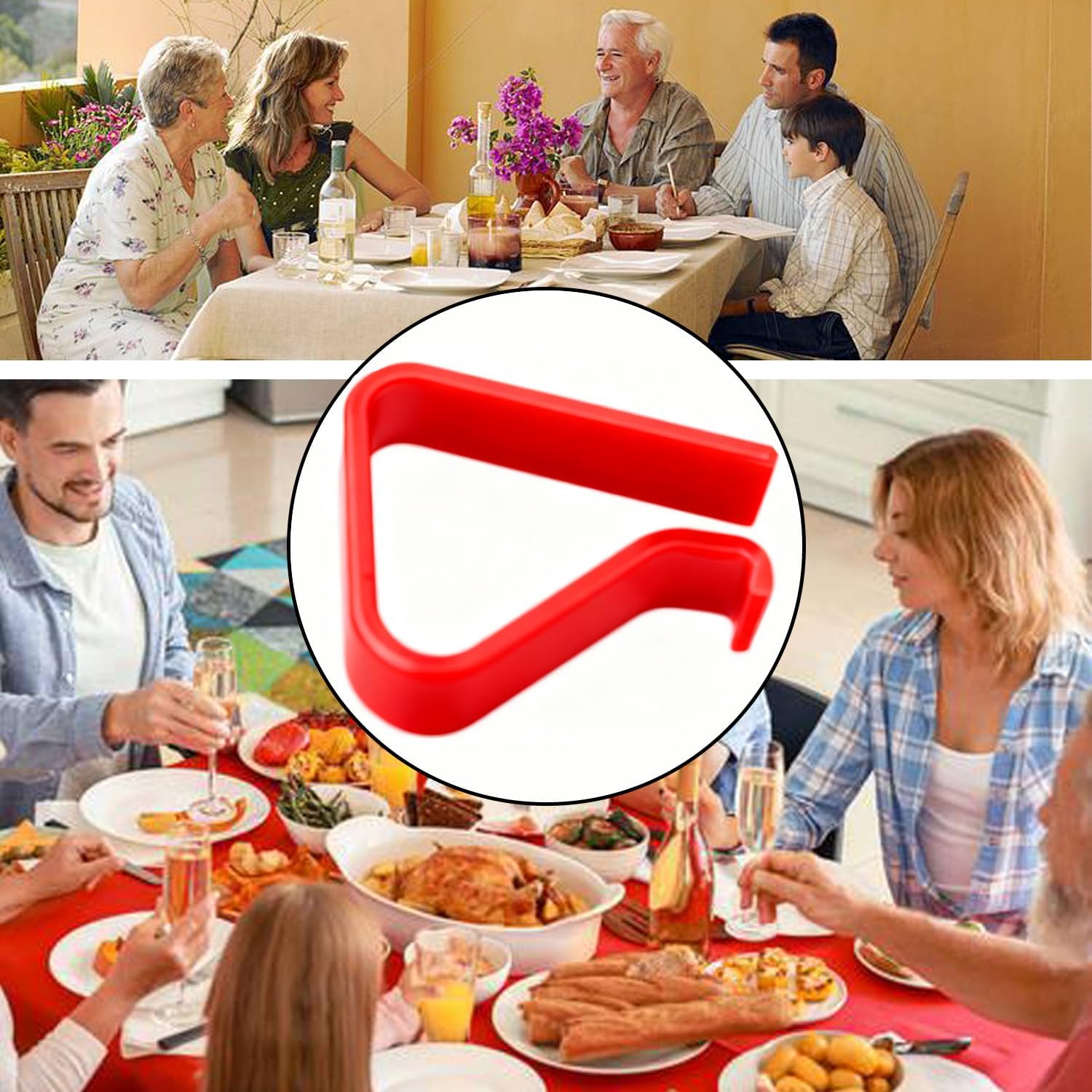Transparent Clear Tablecloth Clips, Plastic Table Cloth Clips，Table Cover Holder Clamps，Table Cloth Holder for Christmas Home Wedding Party Indoor Outdoor Camping Picnic - Image 7
