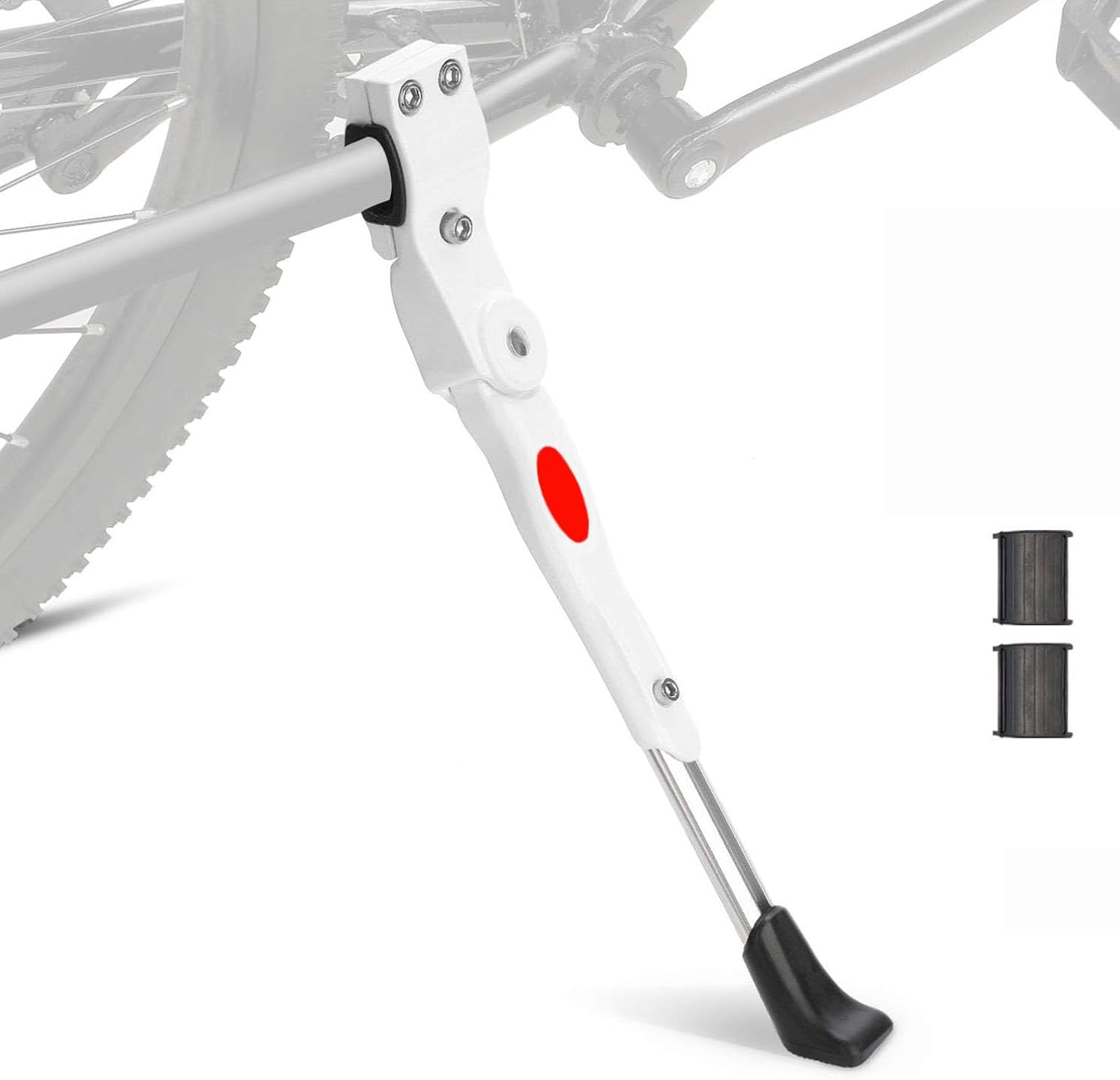 Bike Kickstand, Adjustable Alloy Aluminum Bicycle Kickstand for Road Mountain Bike, Fit 20