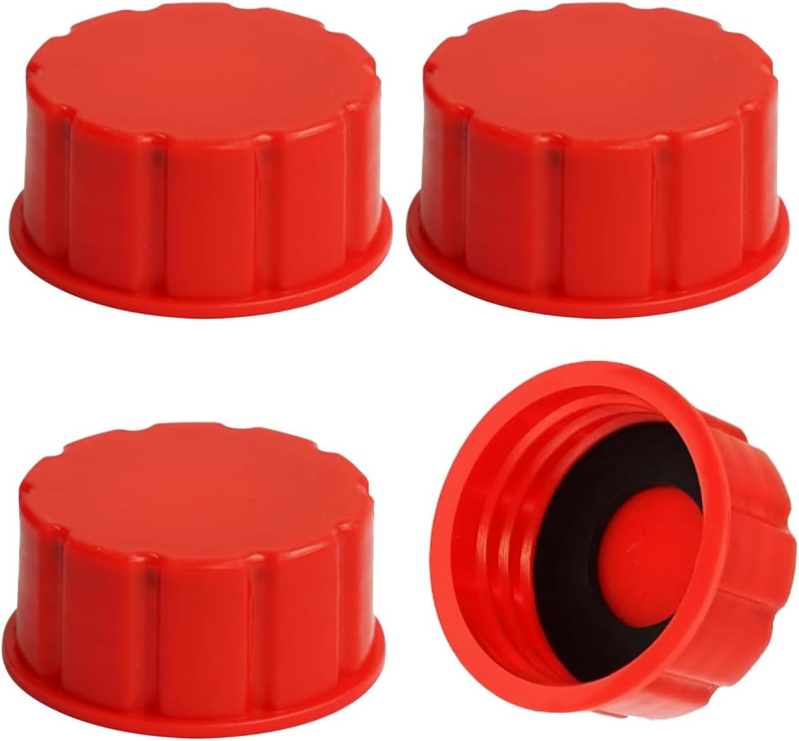 4PCS Gallon Gas Can Caps, 5 Gallon Coarse Thread Gas Lid for Gasoline, Plastic and Metal Gas Tank Lid, Portable Diesel Fuel Can Cover, Universal Automotive Gas Spout Cap Replacement - Image 1