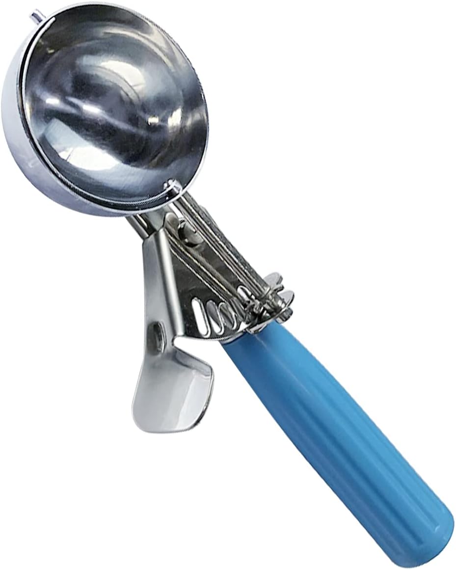 Stainless Steel Ice Cream Scoop Set Dishers Scoops Cookie Scoop Set Food Scoop, Right Handed Scoop, Blue Handle (2.48 Inch) - Image 1