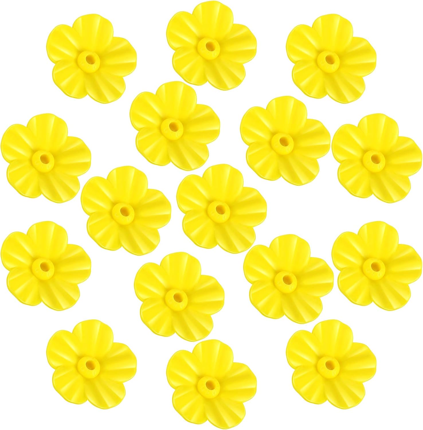 16 Pieces Hummingbird Feeders Replacement Flowers, Feeding Ports Pet Bird Feeder Replacement Parts Bee Guards for Outdoors Hanging Hummingbird Feeder, Fit in 7 mm/ 0.28
