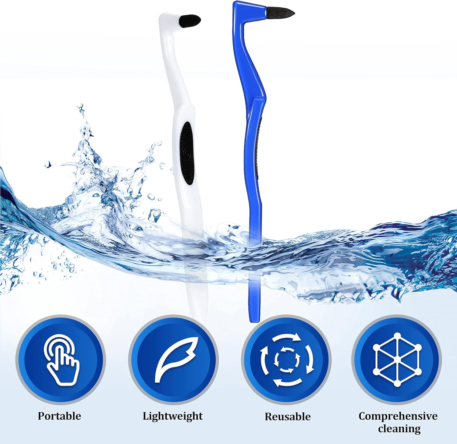 8 Pieces Tooth Stain Eraser Tooth Stain Removers Tartar Remover Plaque Remover for Teeth Dental Polisher Cleaning Kit for Whitening Polishing - Image 6