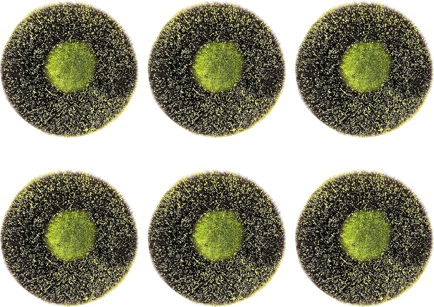 6 Pack Sunflower Wreath Center, 4.5 inch Disc Florets of Sunflower Center for DIY Flower Deco Mesh Wreath,Foam Flower Head - Image 1