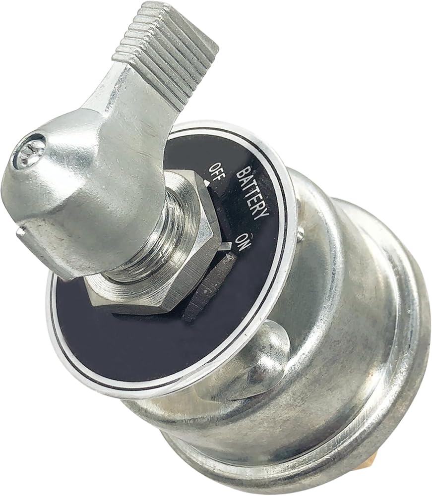 Battery Disconnect Switch 12V - 48V, Master Battery Switch Disconnect Power Cut Shut Off for Car, RV and Boat (200A, On/Off) - Image 1
