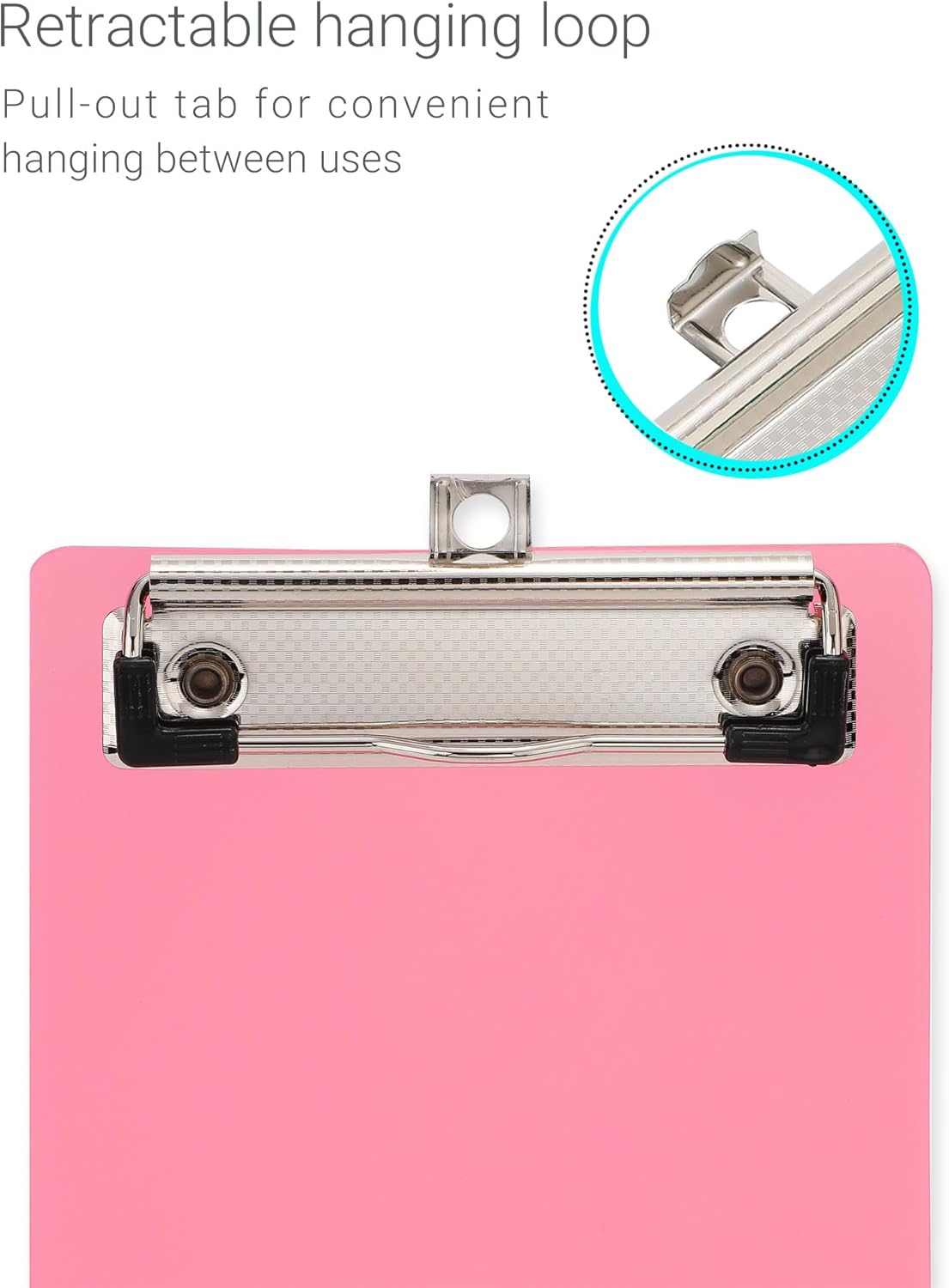 Mini Clipboards, 4.7x7.3 Inch Portable Plastic Clipboards for Receipts & Orders, Ideal for Warehouse, Office, School & Outdoor Work (5-Pack) - Image 4