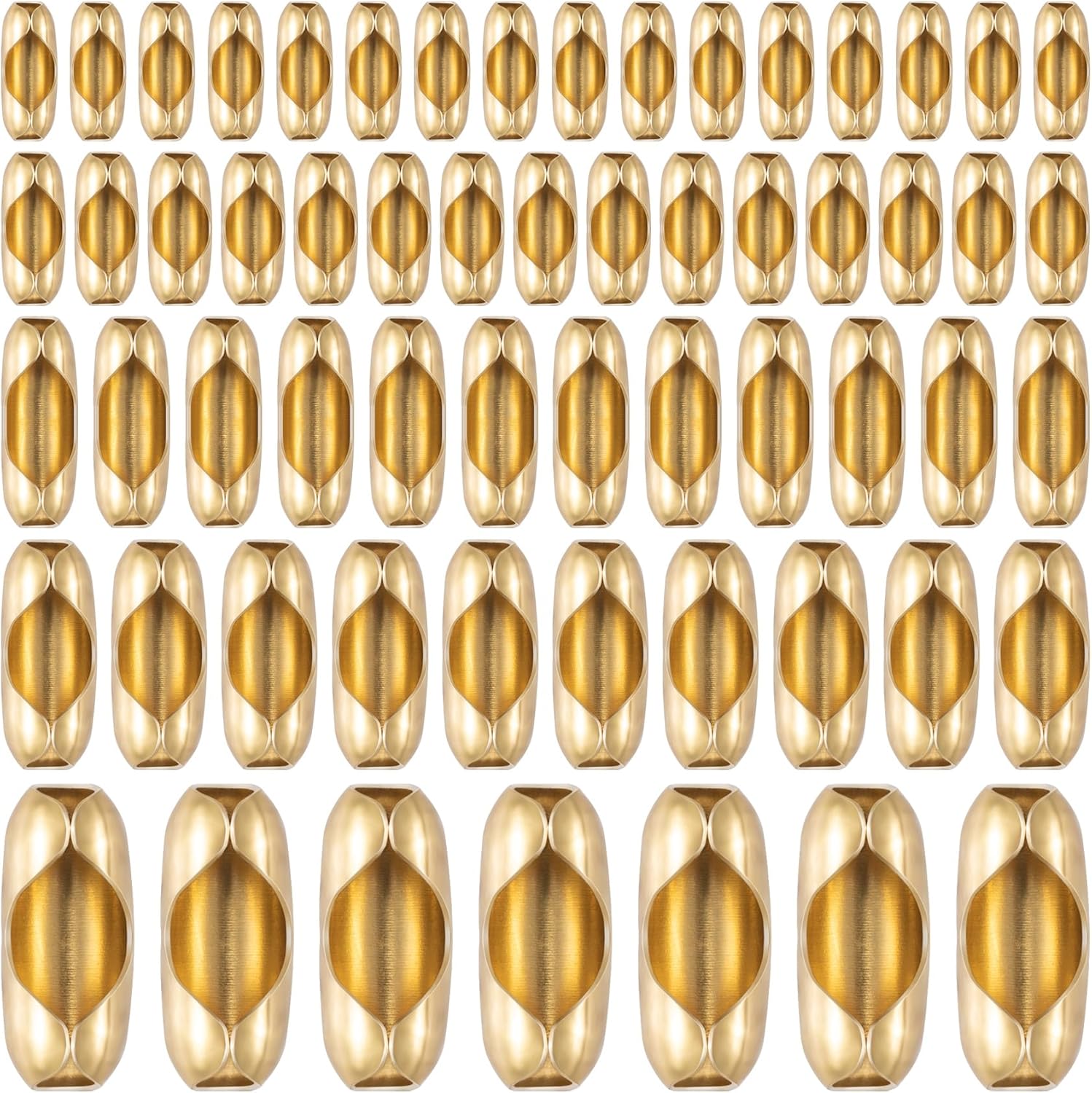 125pcs Ball Chain Connector Clasps Gold Fits for 1.5/2.0/2.4/3.2/4.5mm Beaded Ball Chain Clips Replacement - Image 1