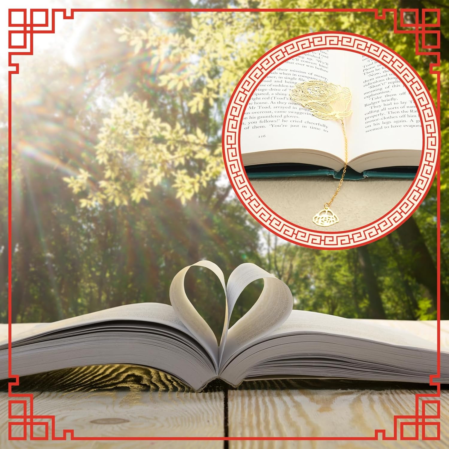 12 Pieces Metal Bookmarks for Women Metal Leaf Bookmark with Chain Christmas Gifts for Book Lovers Writers Readers - Image 7