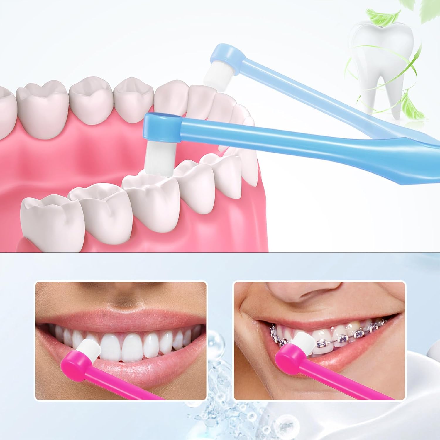 8 Pieces End Tuft Toothbrushes Extra Soft Tufted Brush Teeth Manual Single Compact Interdental Brush for Adult Detail Cleaning and Care - Image 5