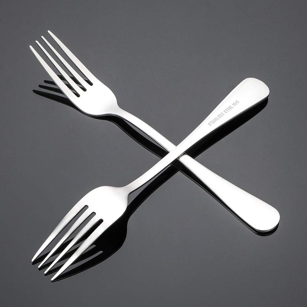Silverware, Dinner Fork 8 Inches, Forks Set of 12 Premium Food Grade Stainless Steel Forks for Home Kitchen Party Restaurant, Mirror Polished Dishwasher Safe - Image 3