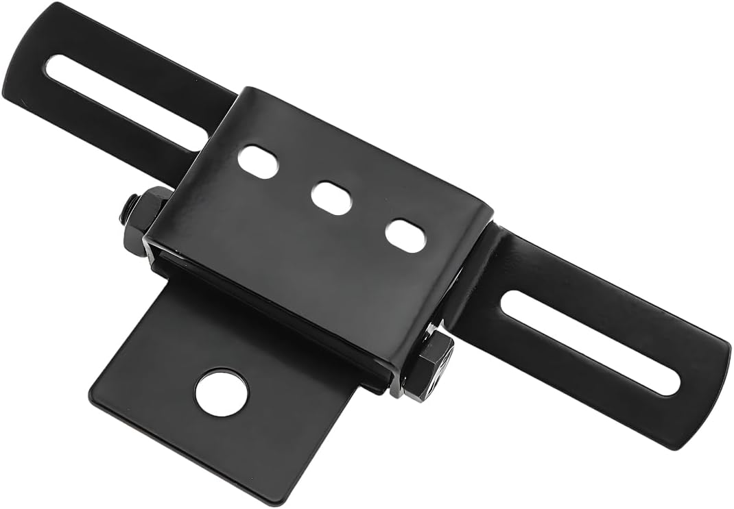 Motorcycle License Plate Bracket, Adjustable Fender Eliminator Turn Signal Light Bracket, Universal License Plate Holder with Light Mount for ATV Bike, Motorcycle Accessories (Black) - Image 1