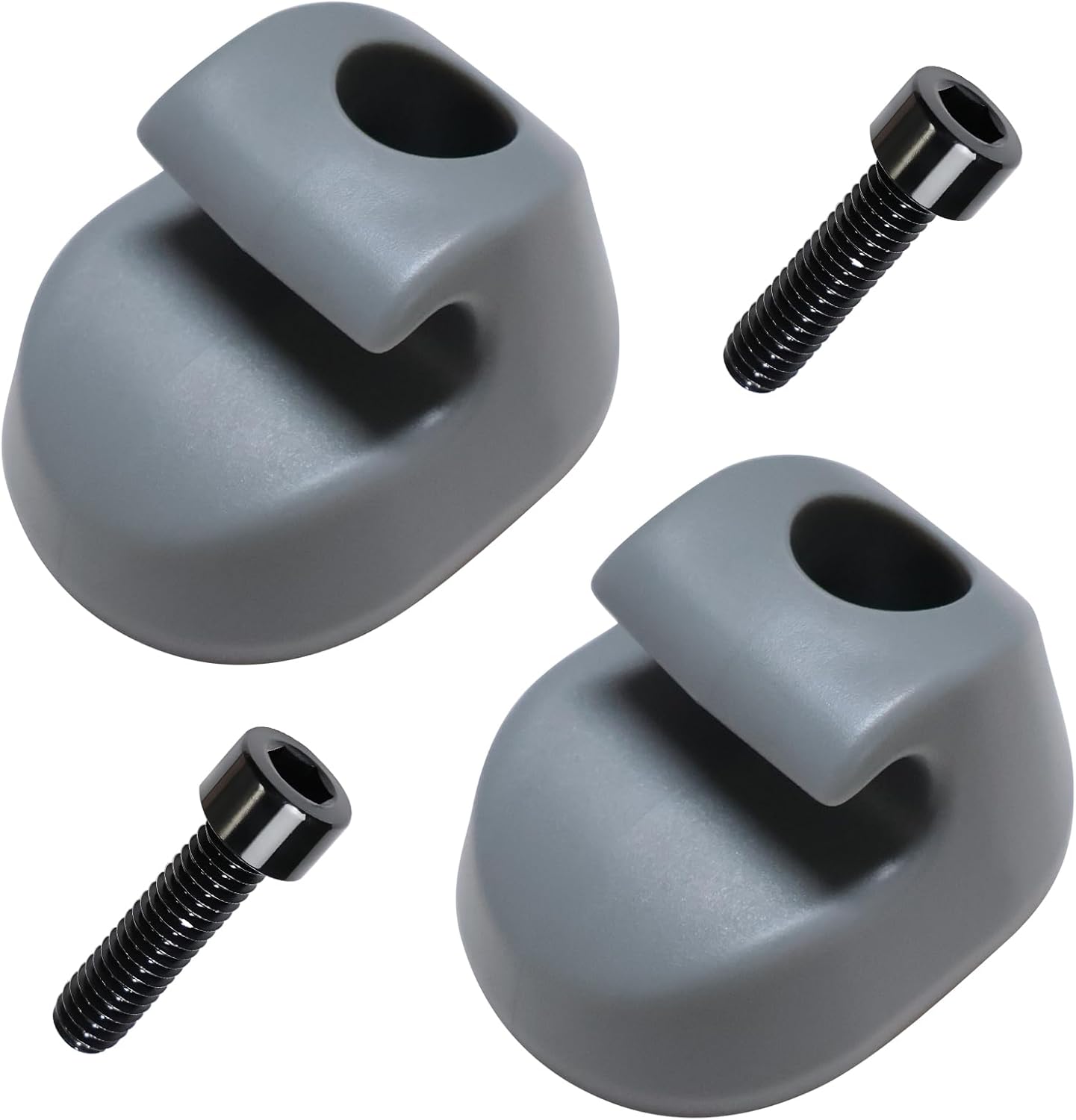 2PC S16-1023-661 Sunvisor Clip Gray Fits for Kenworth Peterbilt Interior F01377-2 Sun Visor Clip - Image 1