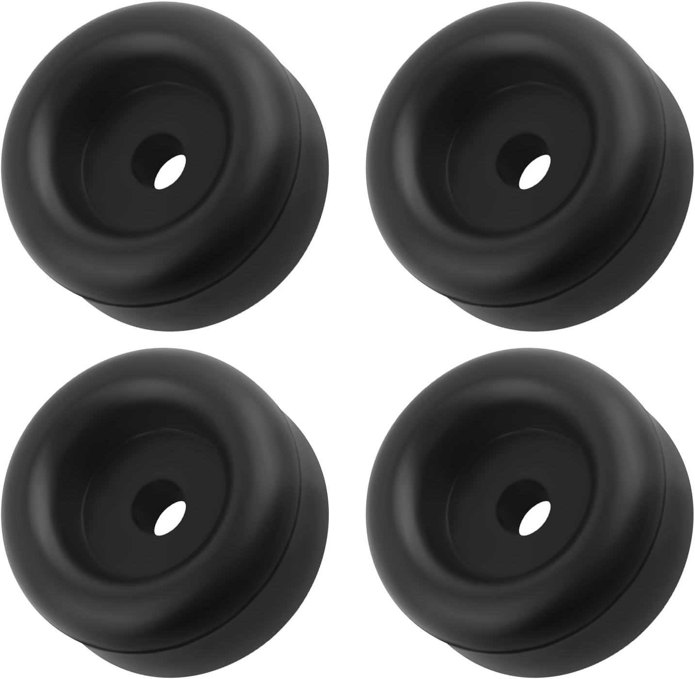 4PCS 2.12 Inch Rubber Bumper Stops Shock-Absorbing,Trailer Ramp Door Rubber Bumpers Pads with 7/16-Inch Screw Hole,Rubbers Bumper Pads for Protecting Truck Cargo Hatch - Image 1