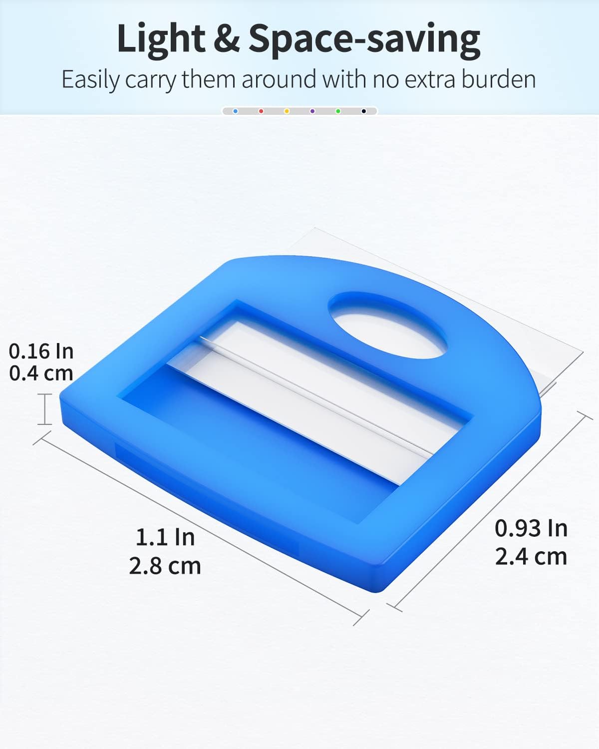 24 Pcs Key Covers Caps 1 Inch Key Covers Protectors with Blank Paper Labels and Clear Windows Soft Key Identifiers for Standard Regular Thin Flat House Keys (Not for Odd-Shaped), 6 Colors - Image 5