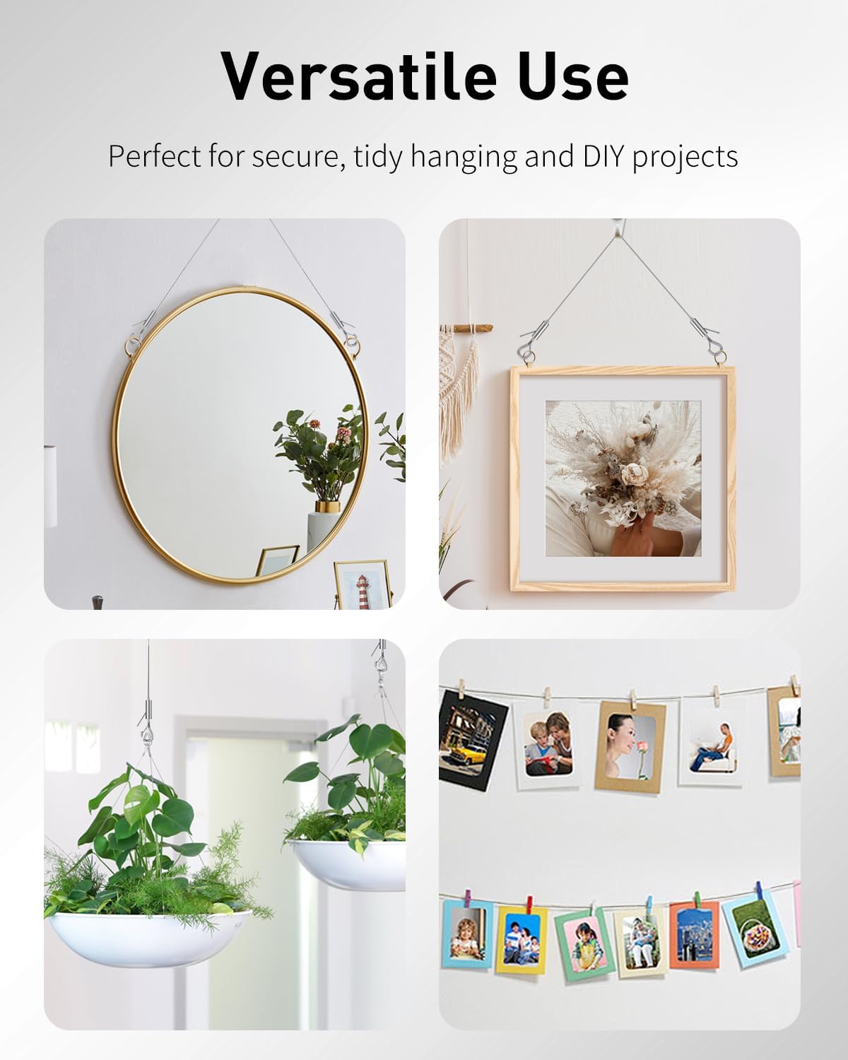 Adjustable Picture Hanging Wire, 6.6 Feet 1/16
