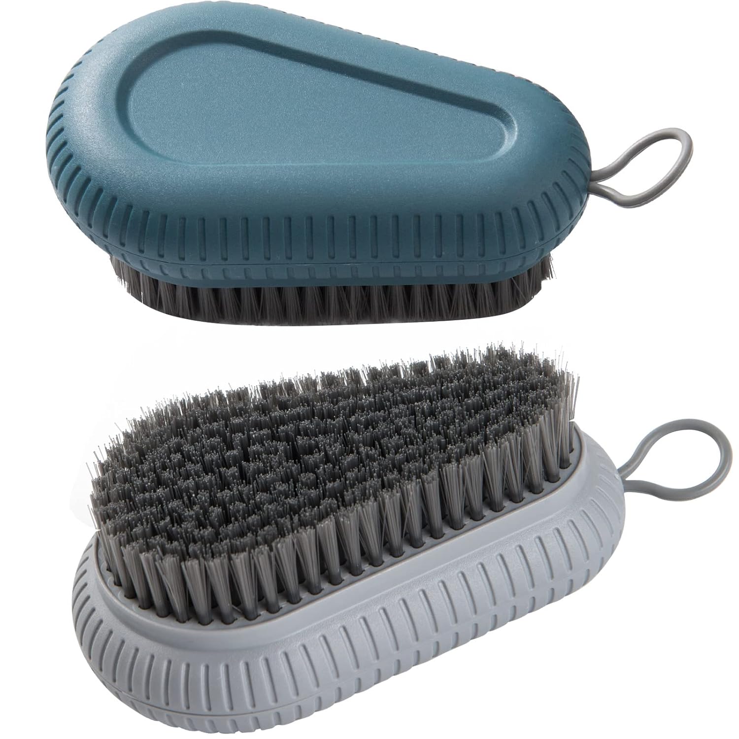 2 Pcs Nail Brush for Cleaning Fingernails, heavy Duty Finger Nail Scrub Brush Hand Scrub Brush with Hanging Rope, Narrow Bristles Fingernail Brush for Cleaning and Scrubbing Fingernails and Toes - Image 1