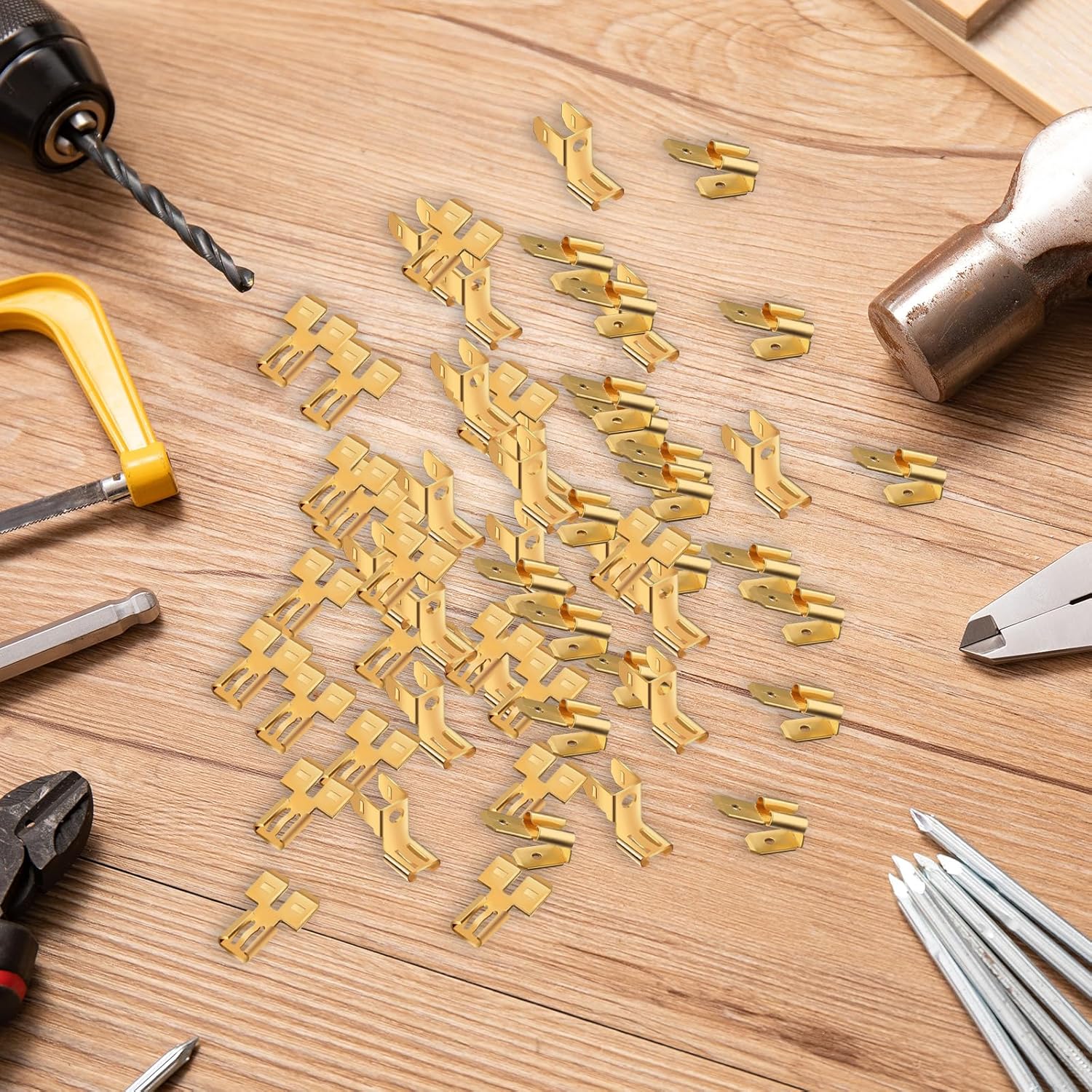 36Pcs Connectors Combination Kit: Double Spade, Piggyback, Chair Terminal Quick Disconnect Adapter - 12 Each Female Spade Connector - Image 5