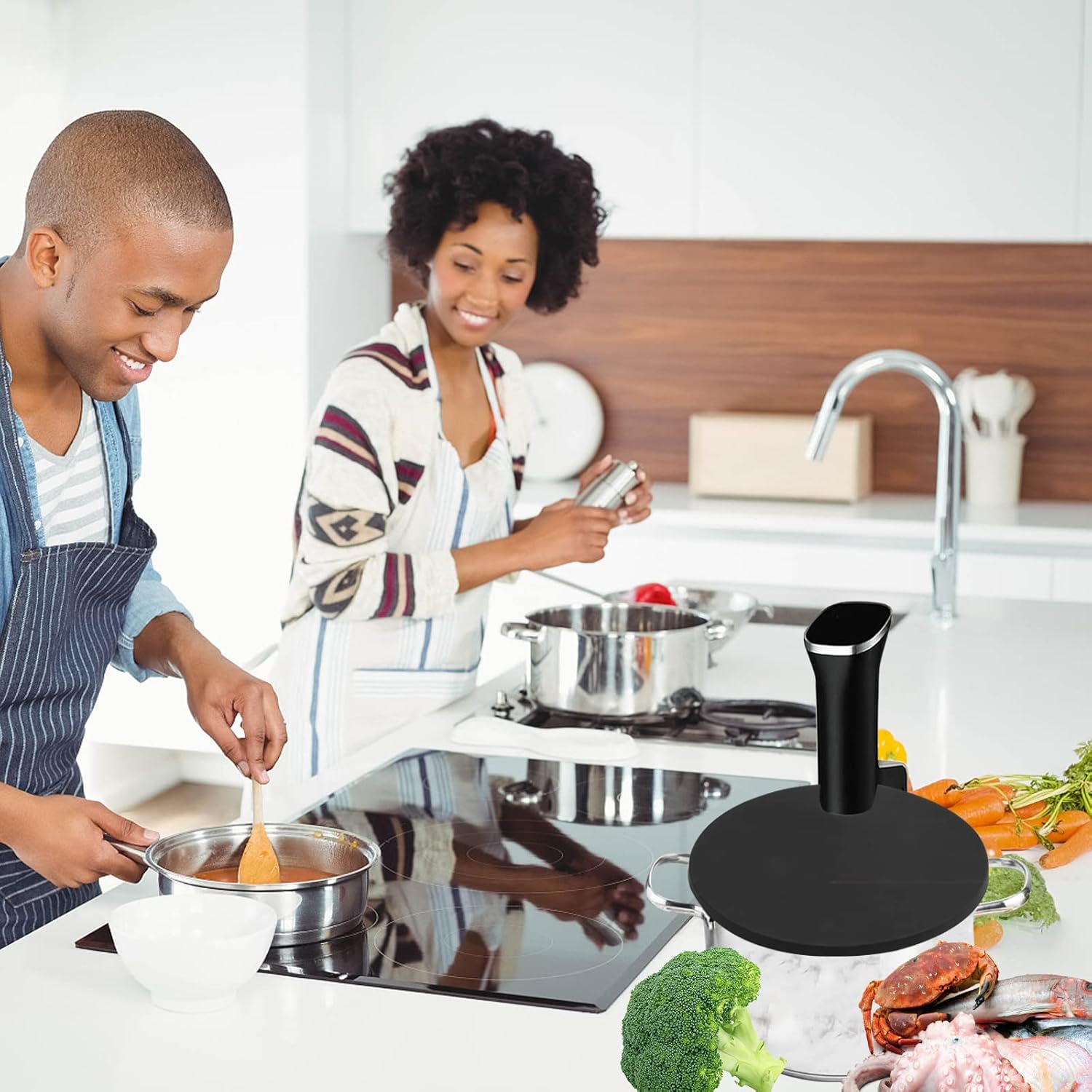 Sous vacuum and Vide Lid Cooking Sous vacuum and Vide Cooker Fits Up to 10.5