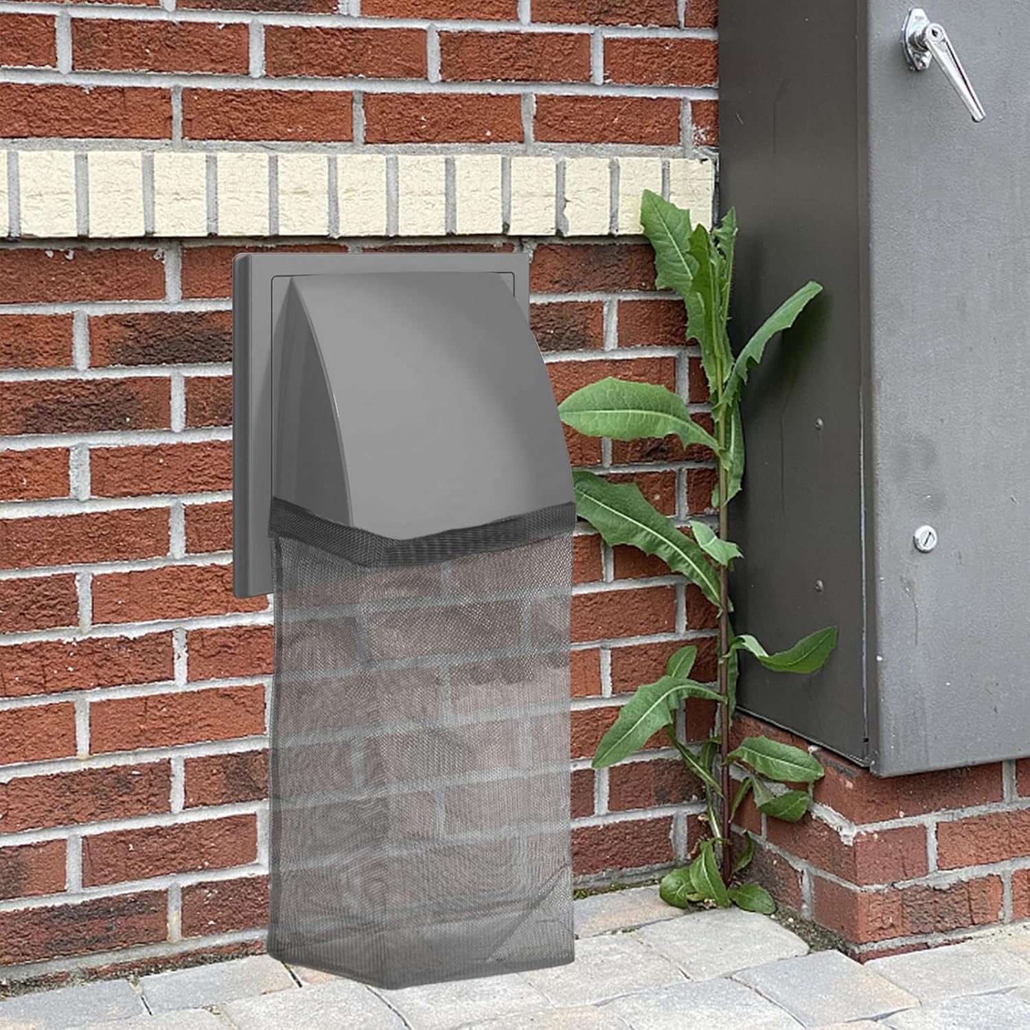 2Pcs Dryer Vent Lint Bags Lint Traps, Dryer Lint Trap Dryer Lint Catcher Lint Bag for Outdoor Dryer Vent, 15.35 X 9.84 Inch Exterior Dryer Vent Cover Capturing Lint and Dust for House(Black) - Image 6