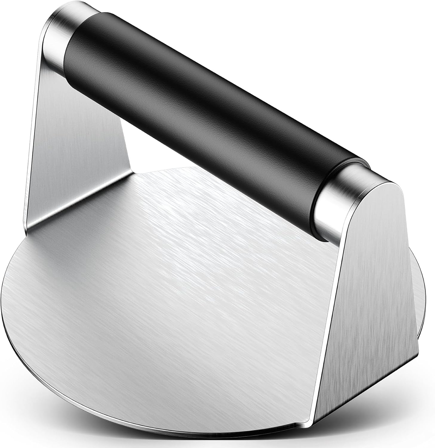 Smash Burger Press, Hamburger Smasher Tool for Griddle, Stainless Steel Ham Patty Press with Anti-Scald Handle, 5.5