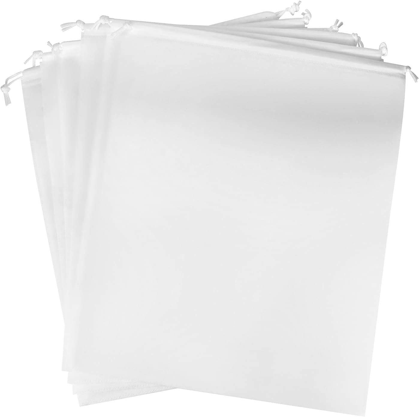 Drawstring Dust Covers, 6 Pcs Breathable Non-woven Fabric Large Cloth Storage Pouch String Bag for Handbags Purses Shoes - Image 7