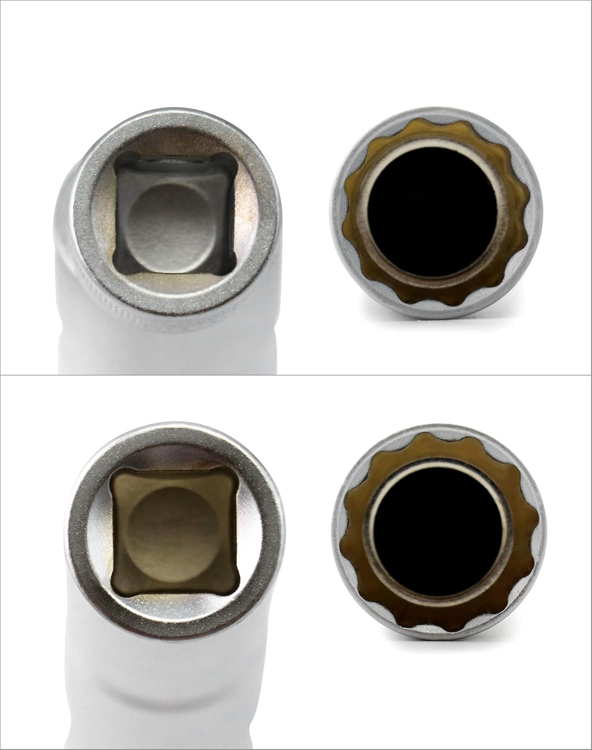 14mm&16mm Magnetic Swivel Spark Plug Socket, Thin Wall Magnetic Rotating 3/8