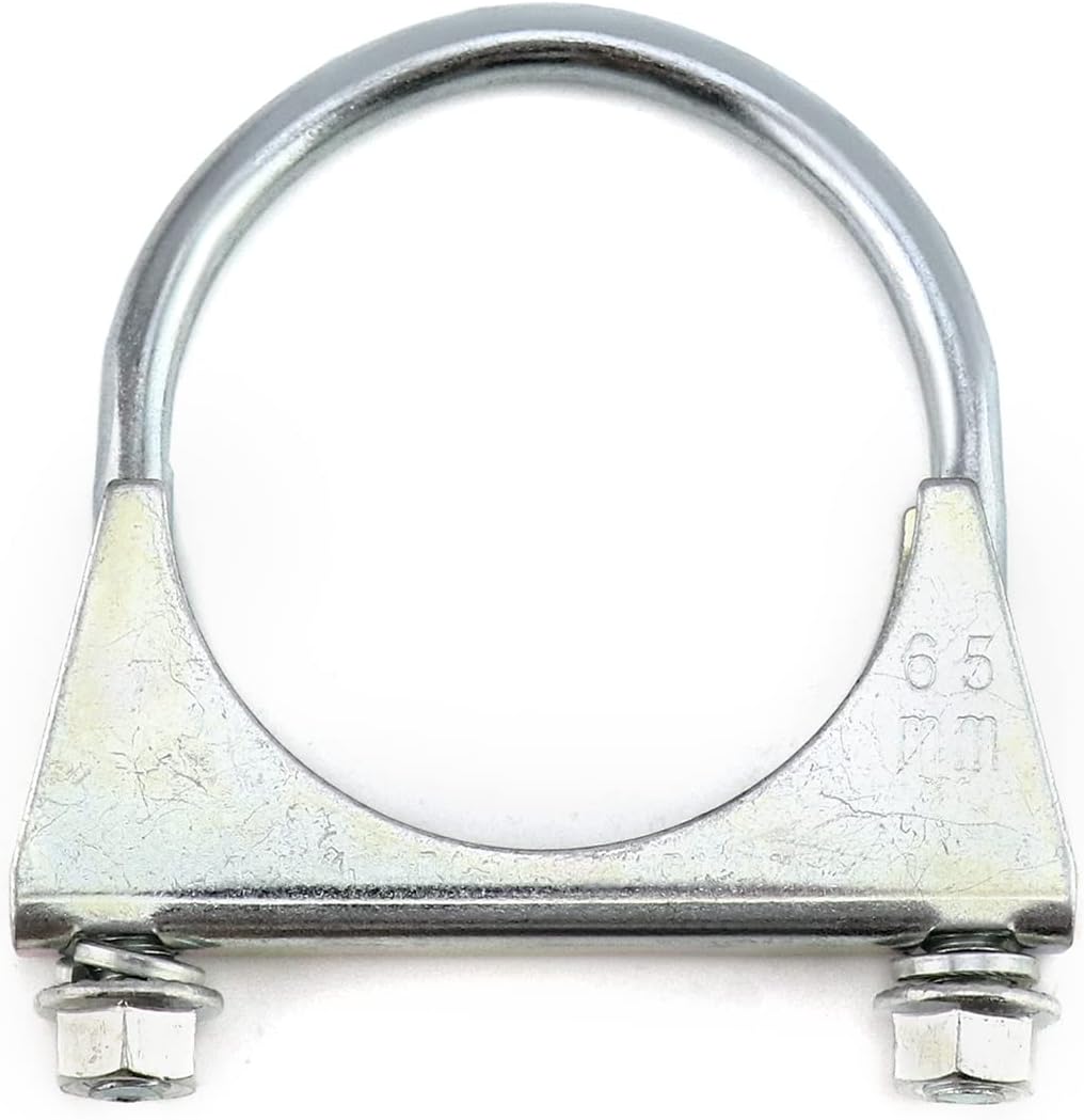 U-Bolt Muffler Tip Exhaust Hook, 2 Pack 2-1/2