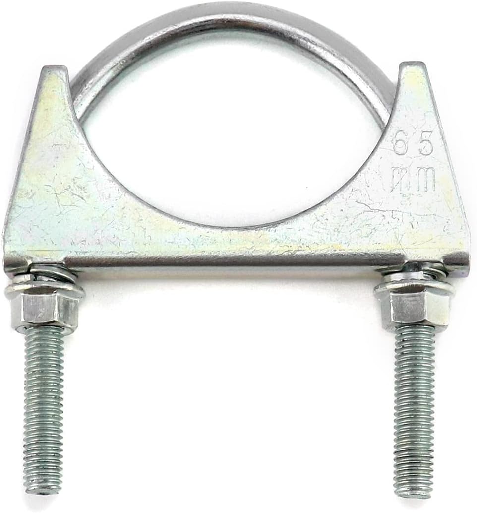 U-Bolt Muffler Tip Exhaust Hook, 2 Pack 2-1/2