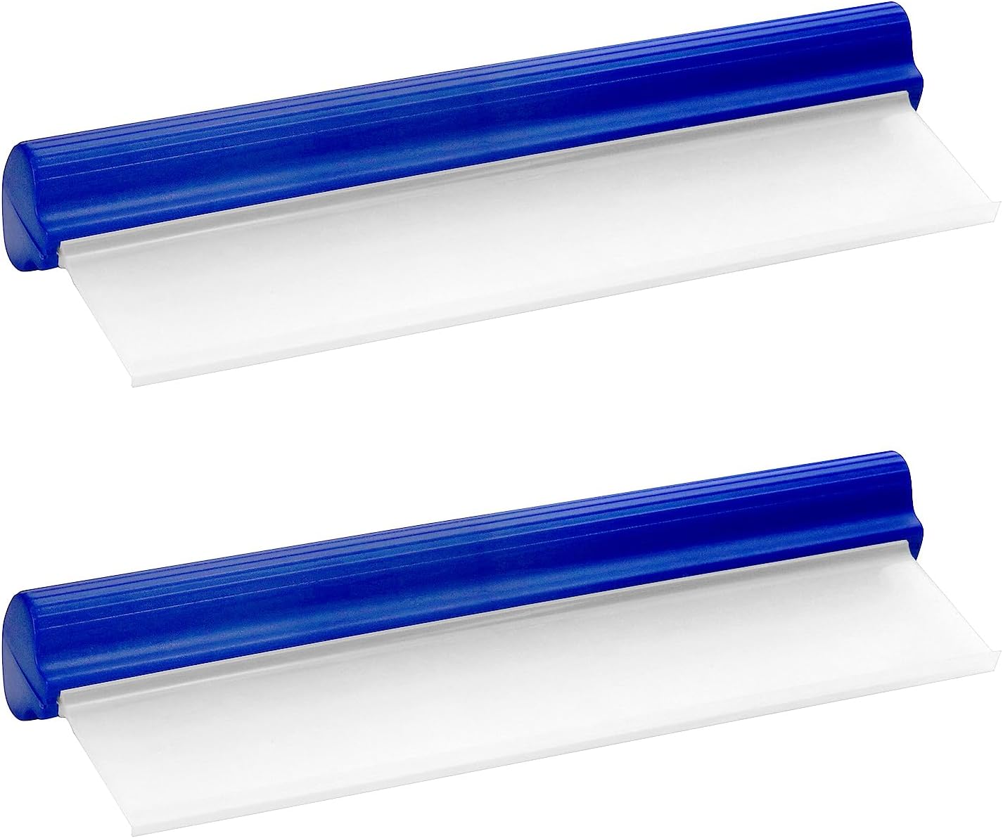 Car Squeegee, 2 Pack 12 inch Flexible Car Water Scraper Tool Silicone Window Squeegee for Car Or Home Use, Washing & Wiping Glass, Mirror & Shower Doors, Blue - Image 1