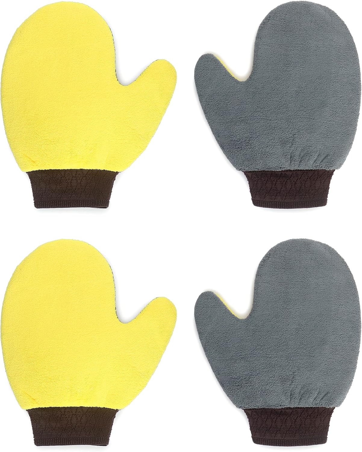 4 Pack Painter's Gloves, Soft Microfiber Terry Mitts for Cleaning, Dusting, and Painting - Image 1