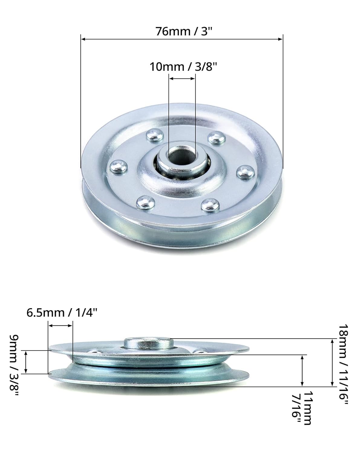 Extra Heavy Duty Garage Door Pulley, 3 INCH 200LB, 2 Pack, Professional Grade - Image 6