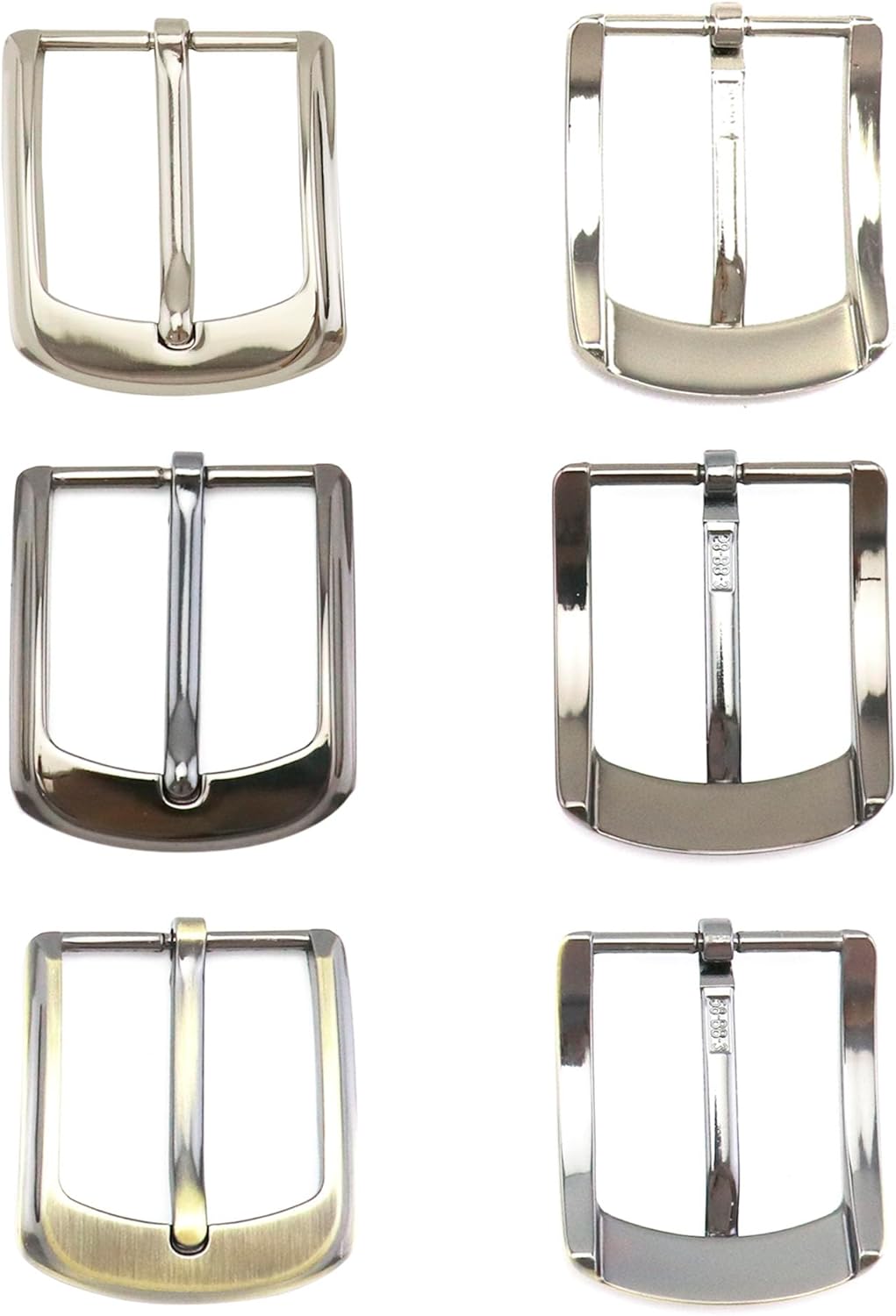 Classic Belt Buckles Set, 3 Pack Metal Belt Buckle 38-40 mm (1.5
