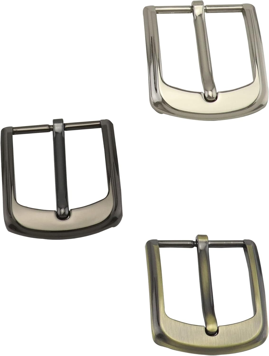 Classic Belt Buckles Set, 3 Pack Metal Belt Buckle 38-40 mm (1.5