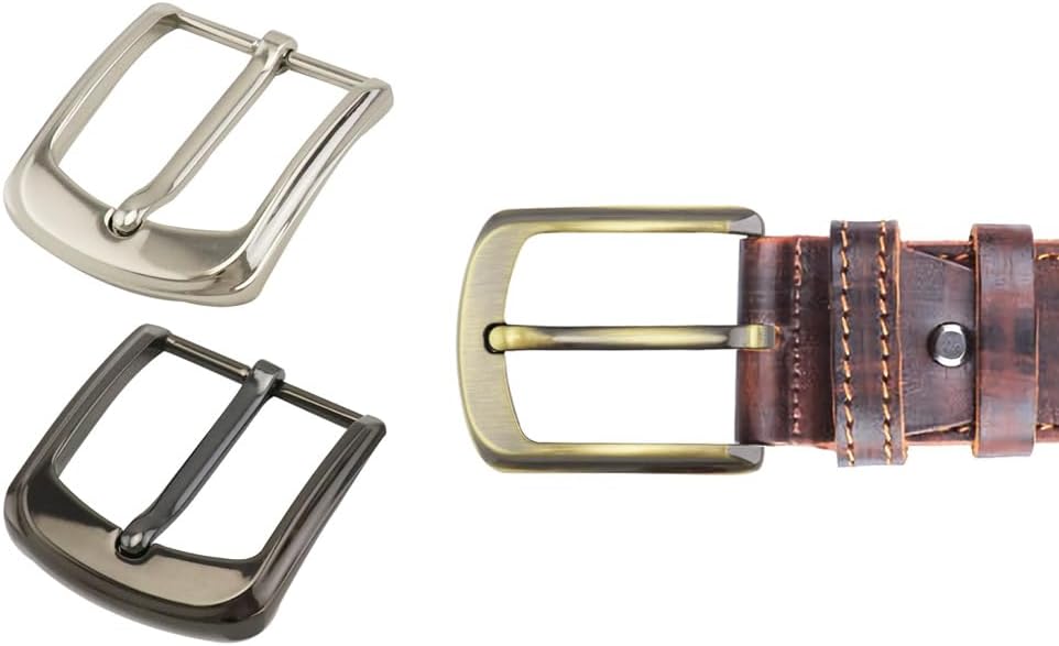 Classic Belt Buckles Set, 3 Pack Metal Belt Buckle 38-40 mm (1.5
