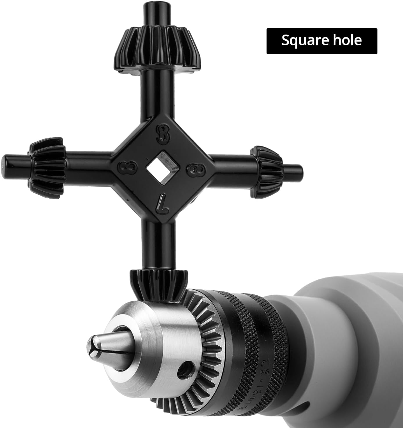 2pcs 4-in-1 Drill Chuck Key Set, Hand Drilling Chuck Wrench for Electric Drills, Size 3/8, 1/2, 3/4, 1 Inch, (L+S), - Image 4