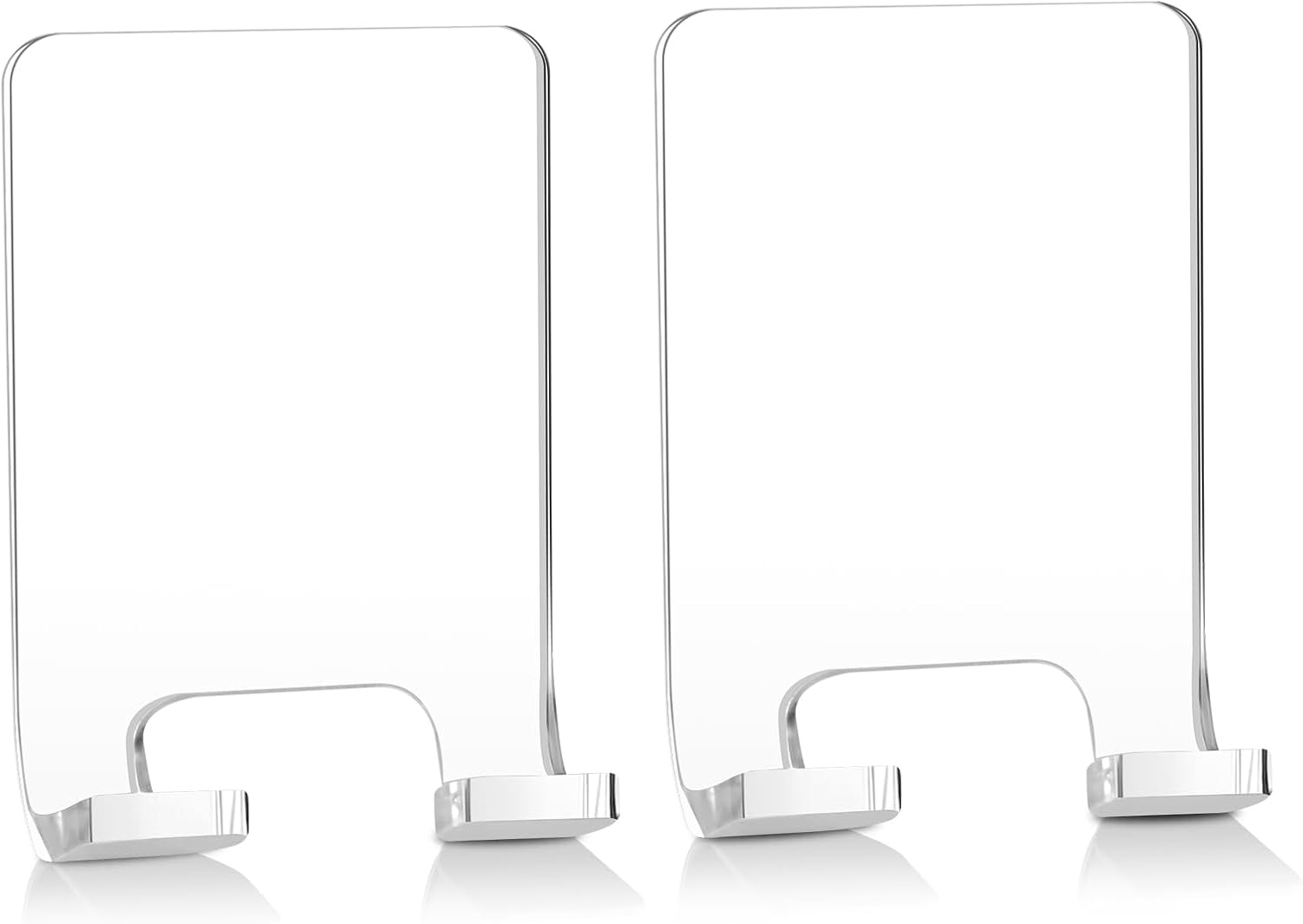 Adhesive Razor Holder, Wall Mount Shower Razor Hooks for His and Hers, Acrylic, Waterproof, Clear, 2 Pcs - Image 1