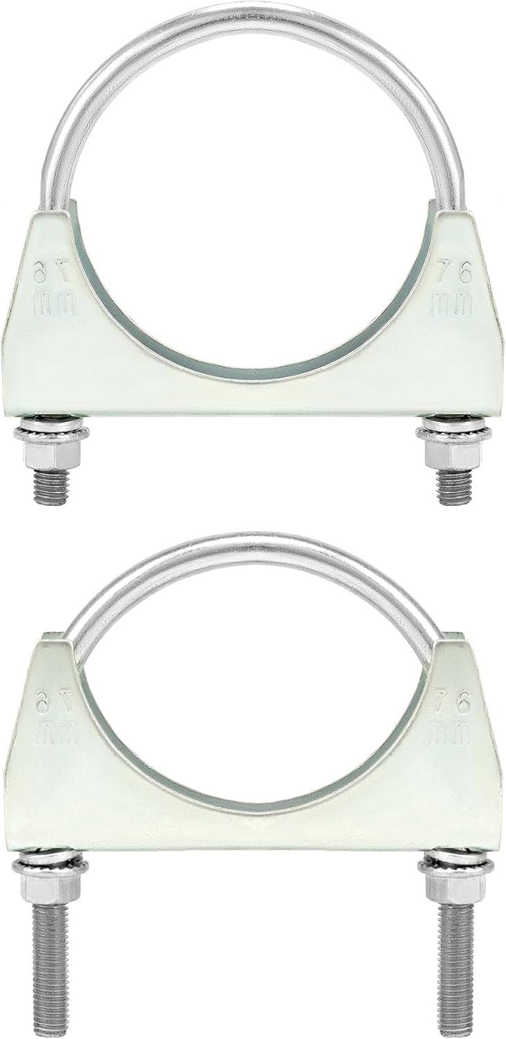 U-Bolt Muffler Tip Exhaust Hook, 2 Pack 3