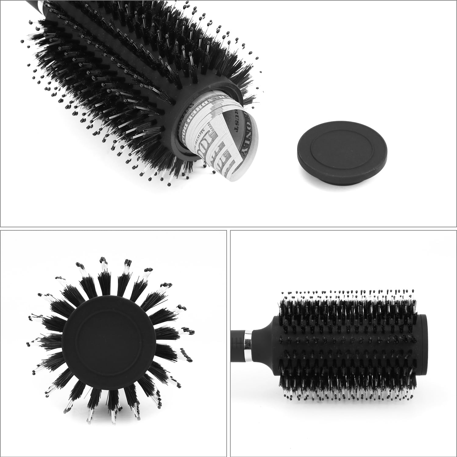 Diversion Safe Hair Brush - Discreet Hidden Compartment for Money, Jewelry, and Valuables, for Home and Travel Security, 2 Pack - Image 4