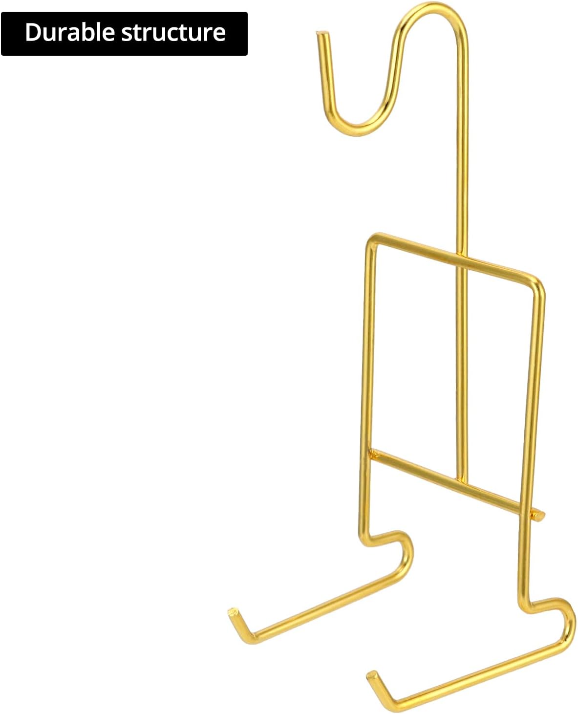6 Pack Gold Tea Cup and Saucer Display Stand Holder Rack for China Coffee Mugs Organizer – Teacup Easel for Kitchen, Dining Room, and Curio Cabinet Displays - Image 3