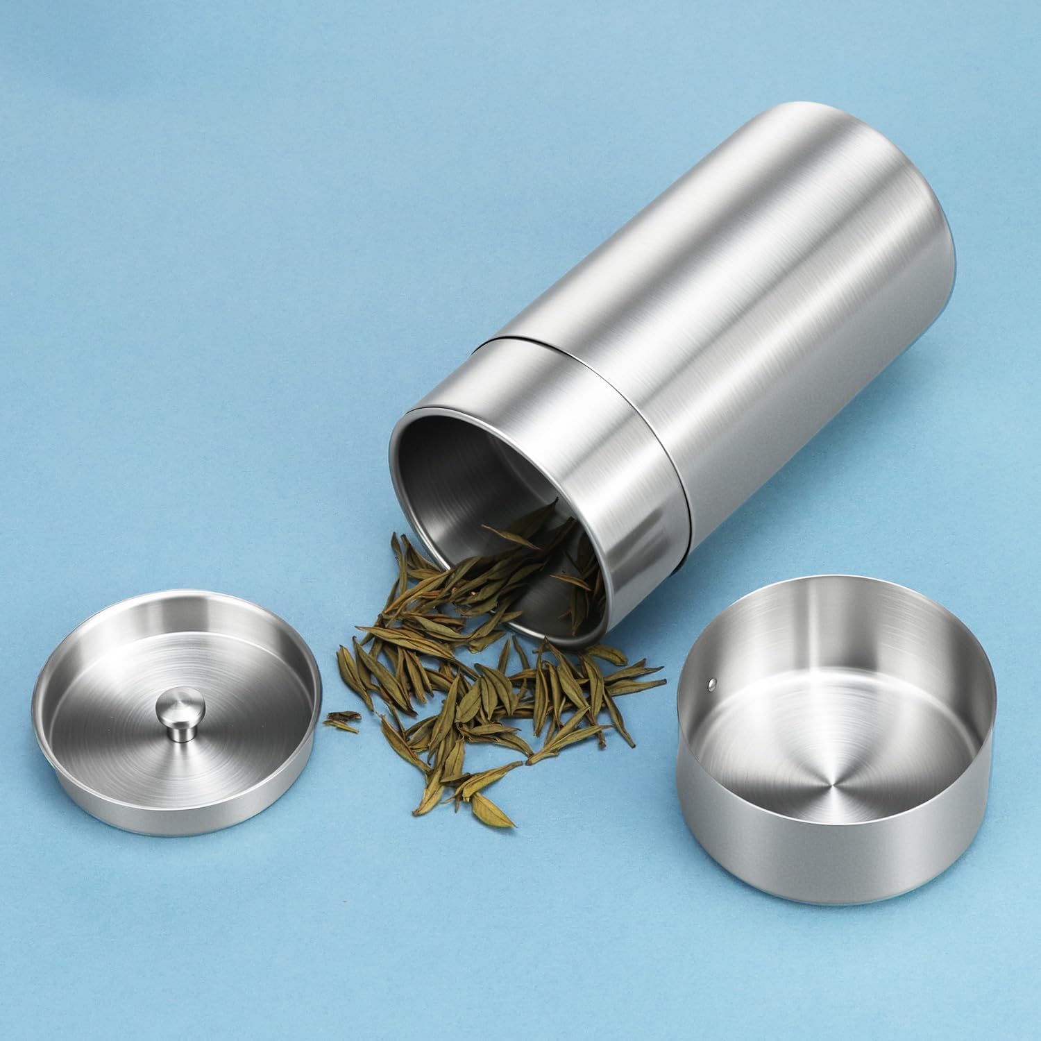304 Stainless Steel Airtight Storage Container, Multifunctional 550ml, Ideal for Coffee, Tea, Sugar, Flour - Image 4