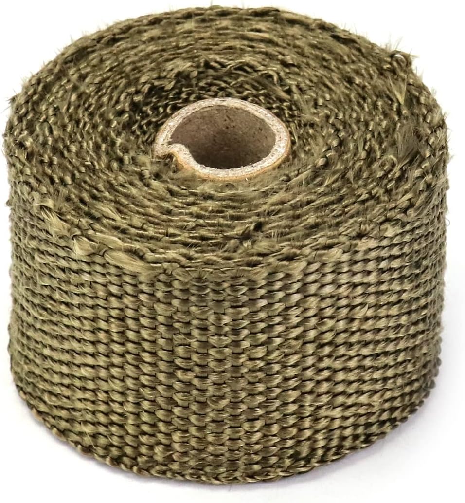 Fireproof Pipe Wrap, Pipe Insulation Webbing Anti-Scald Chimney Ribbon Furnace Flue Protector with 2 Clips - Image 3
