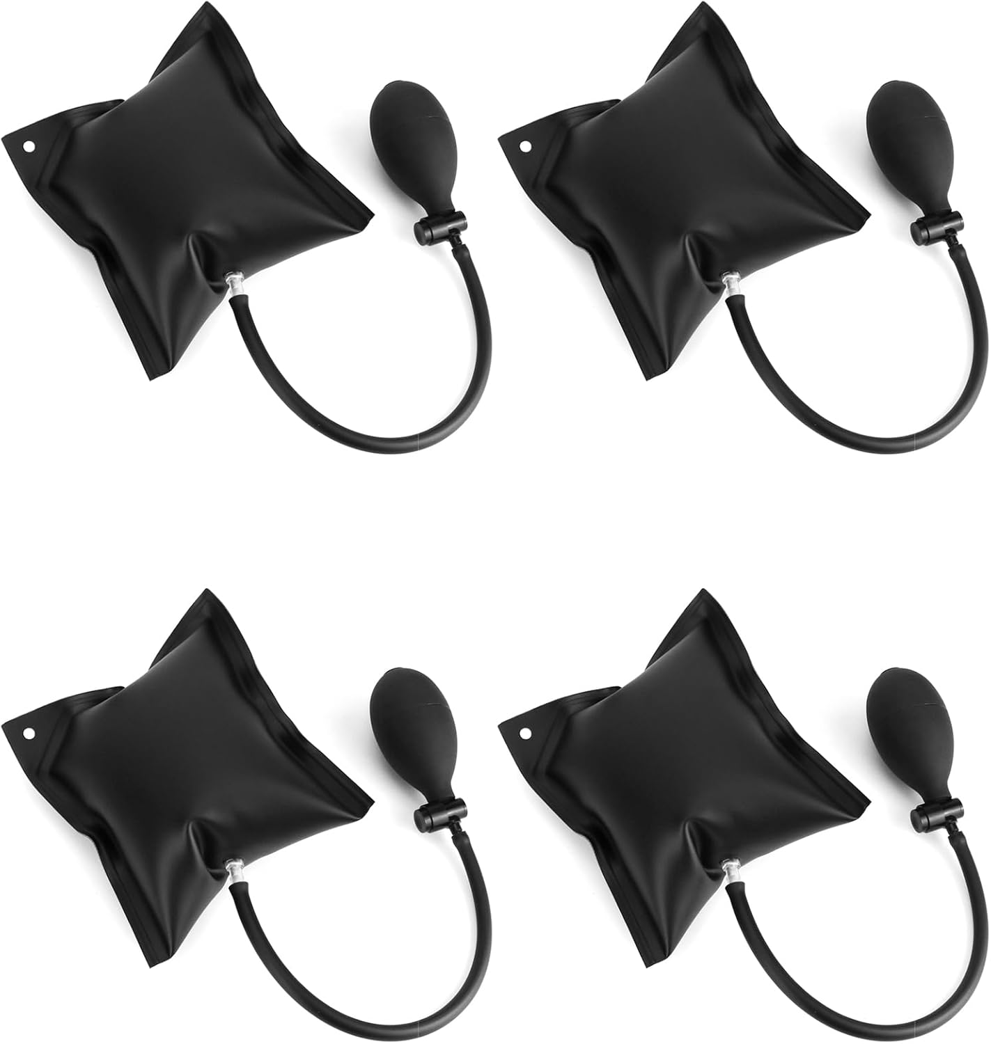 Air Pump Wedge 4 Pack, Adjustable Inflatable Spacer for Door, Window & Vehicle Alignment - Image 1