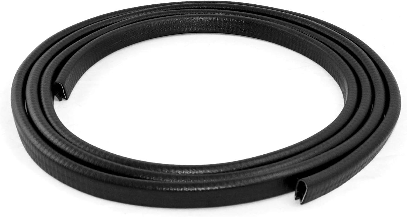 U-Shape Edge Trim, 10 Feet Weather Stripping Car Door Edge Protector, Flexible Push-On Rubber Guard for 1/4