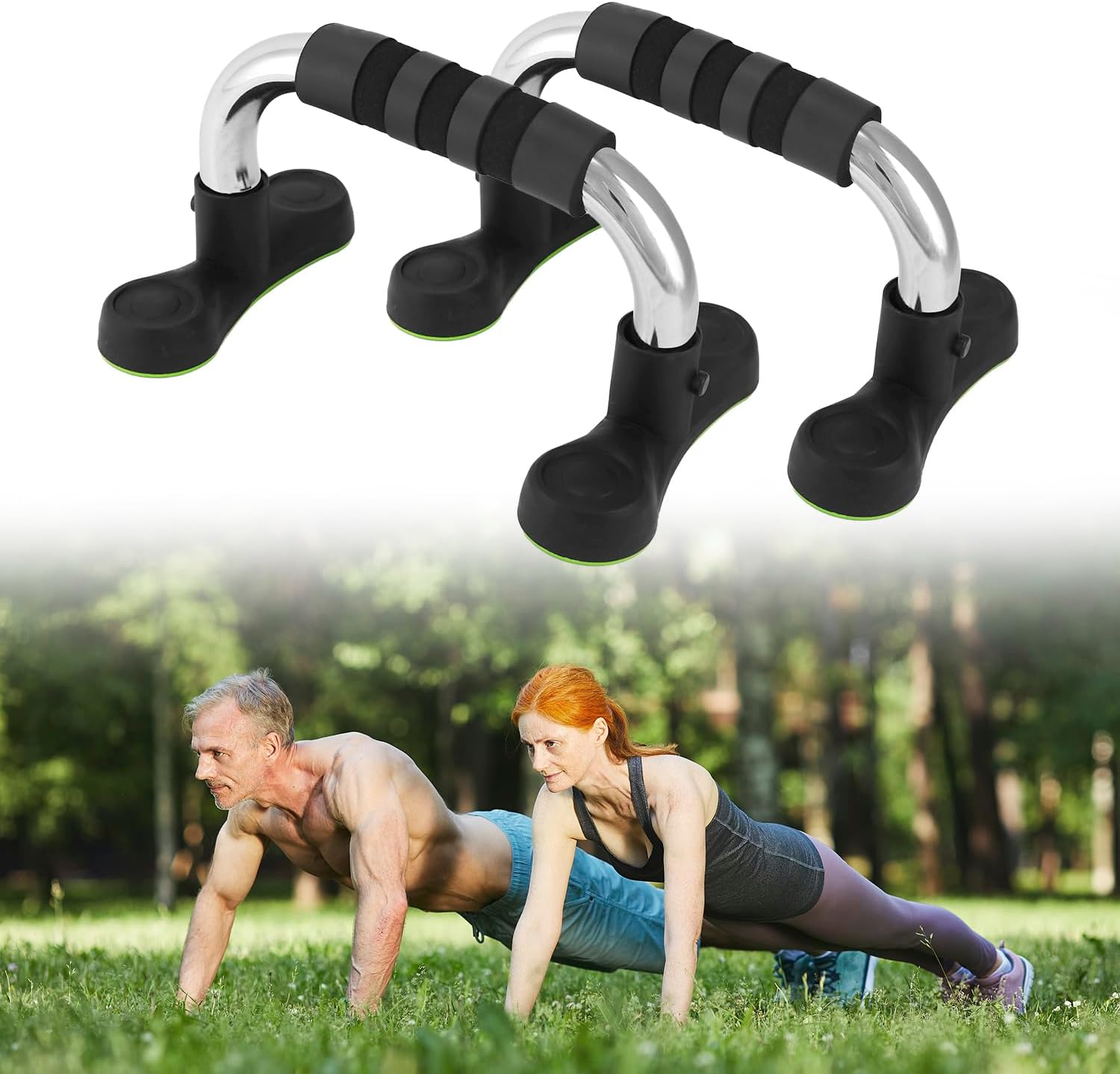 Steel Push Up Handles for Floor, Portable Push Up Stands with Non-Slip Grip, Angled Incline - Image 8