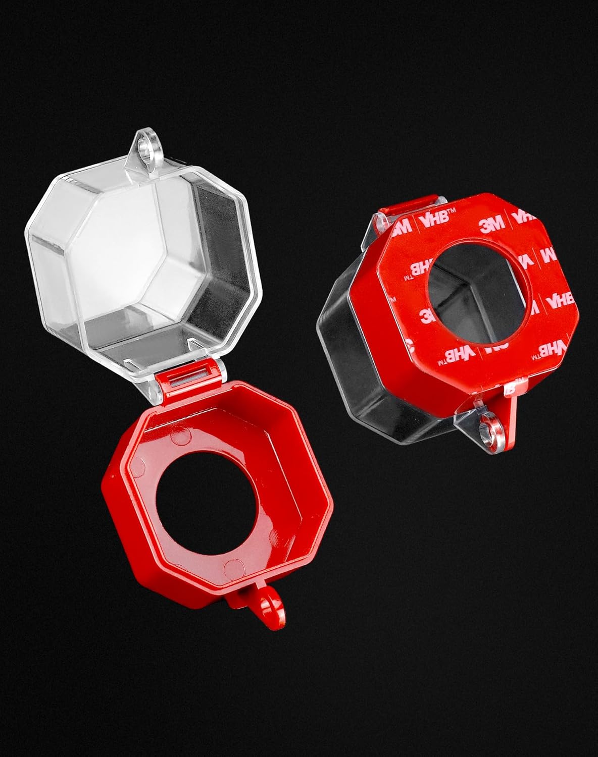 Emergency Stop Button Cover, 4 Pack Plastic Switch Cover Protector, Toggle Switch Push Button Switch Lockout Cover, Add Protection - Image 4
